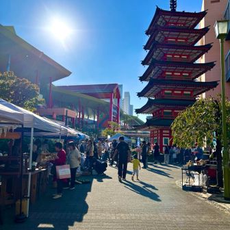 駅前モールに六重の塔⁉️
