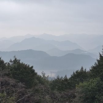 熊野古道 小辺路 大鳥居が見えます😳