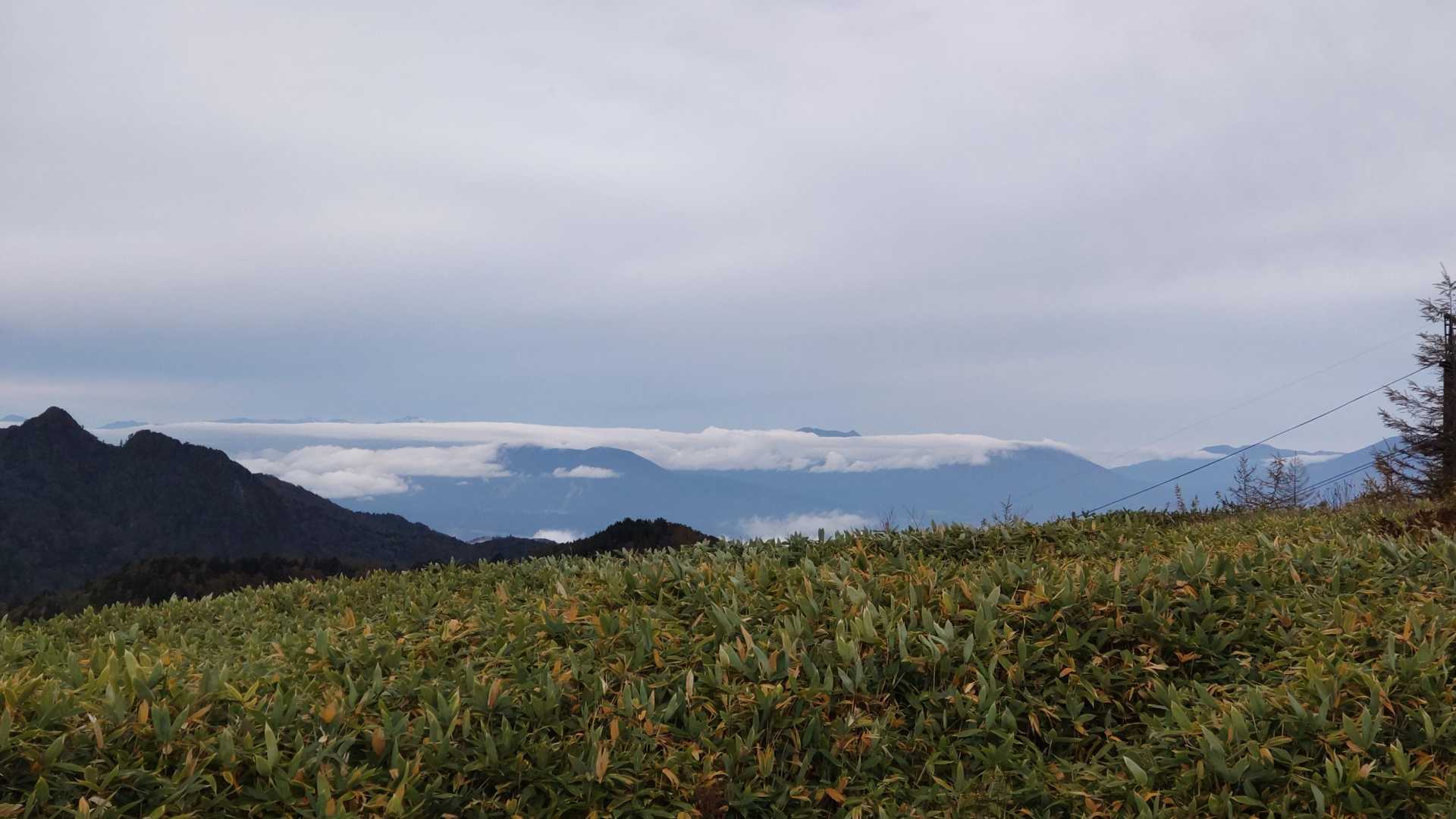 前山のリフト降り場付近。