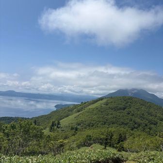 支笏湖と恵庭岳✨