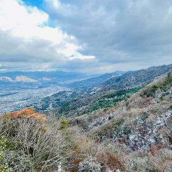 金剛山は見えないなー
