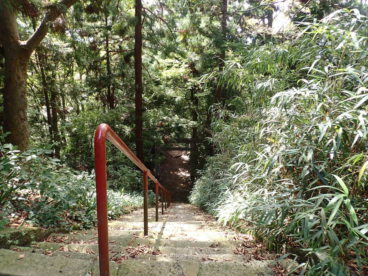 鳥居が見える
こちらが表参道
地図を見たが道が繋がらない？