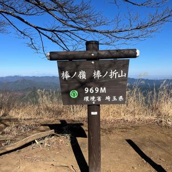 今日の目的地、関東百名山の「棒ノ折山」に到着ー🎊長かったよー

私は4年ぶり2回目です^ ^
（初回はYAMAP始める前）