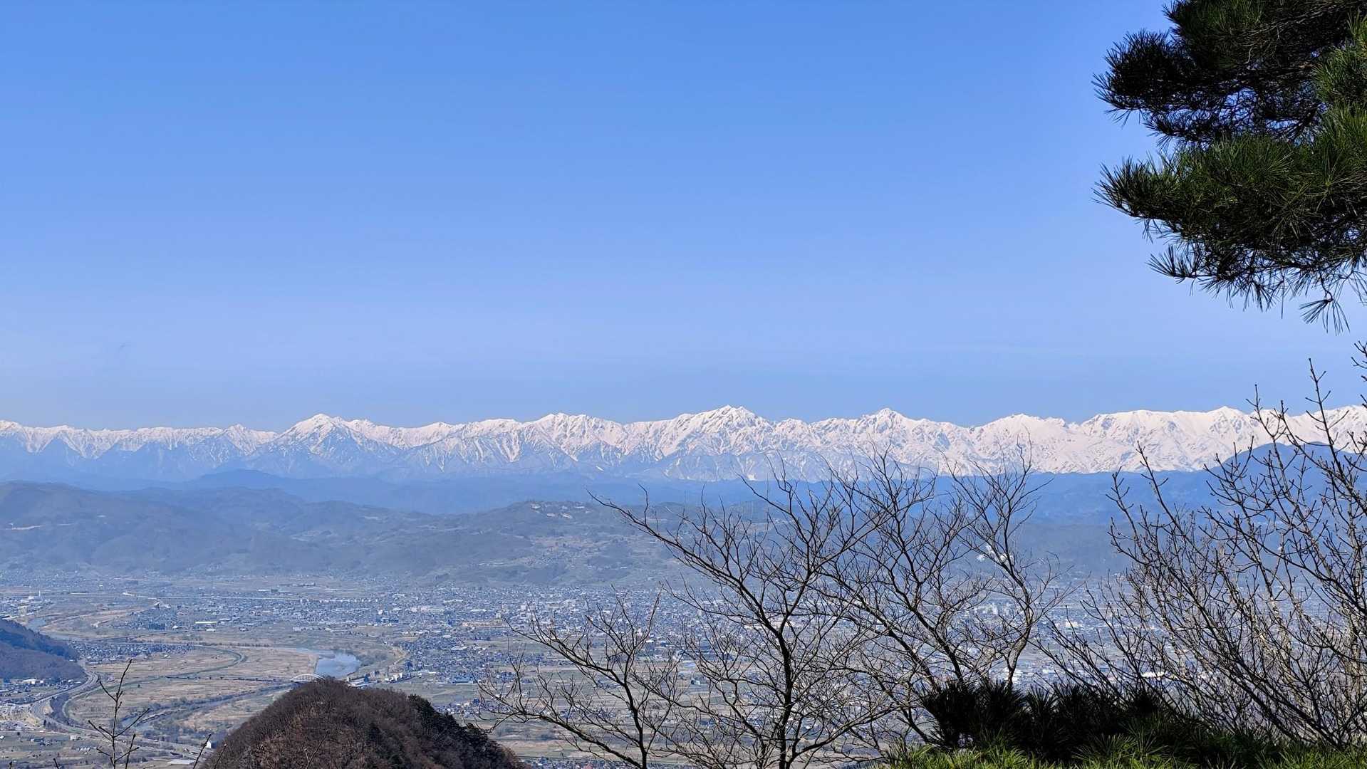 中央に鹿島槍