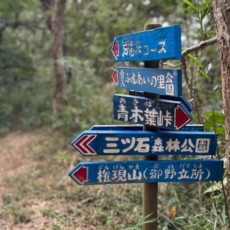 青の板に白い文字
視認性バッチリ👌