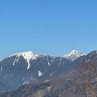 アサヨ峰と甲斐駒