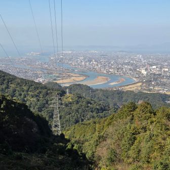 鉄塔立つエリアからは八代の街と海が見えて嬉しくなります
球磨川の中洲から花火が上がるんだよ☝️
此処から見れたら最高ね←此処までが大変ってばっ！