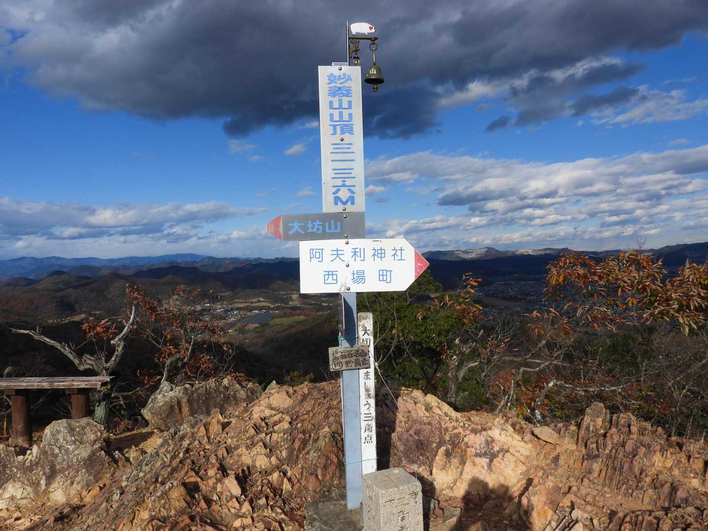妙義山313mに到着！。妙義山と⚫☁