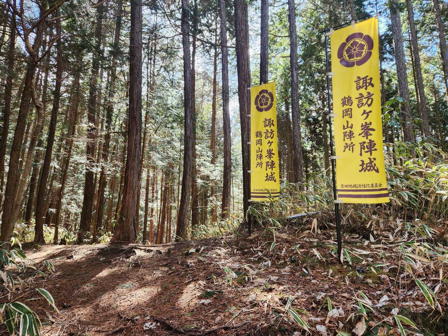 振り向くと幟旗。
一気に観光地感が出てきました。