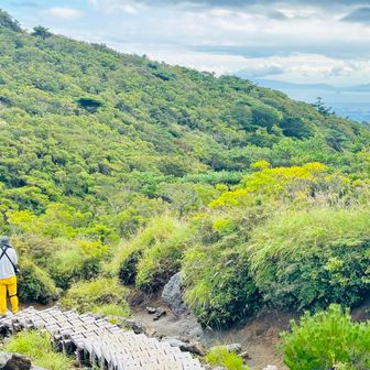 桜島山頂には少し雲がかかってますね。