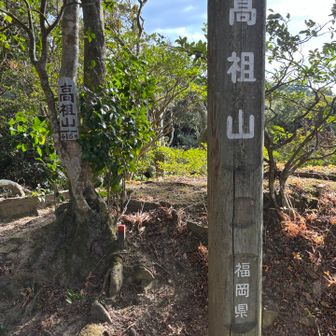 高祖山(たかすやま)の頂上は広場になっています。