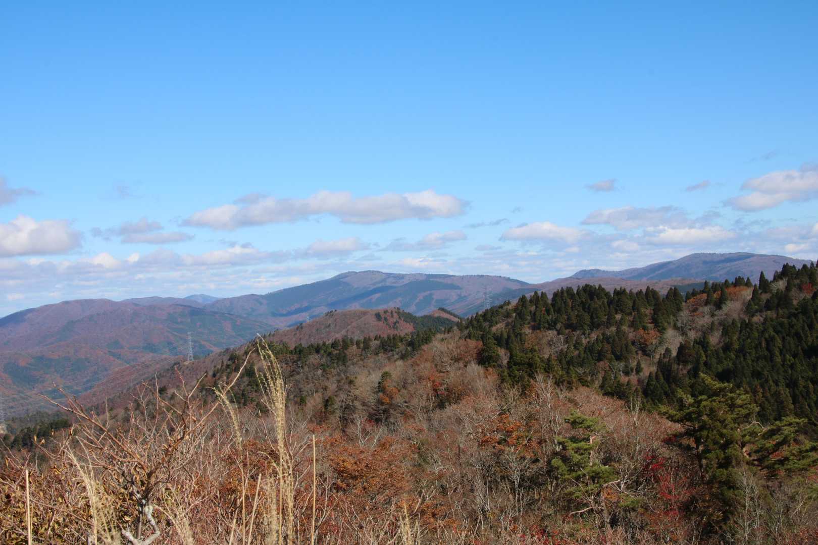 展望地から。
真ん中は恐羅漢、旧羅漢、
右が十方山