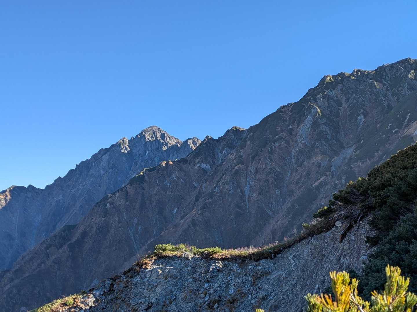 劔岳がみえてきて