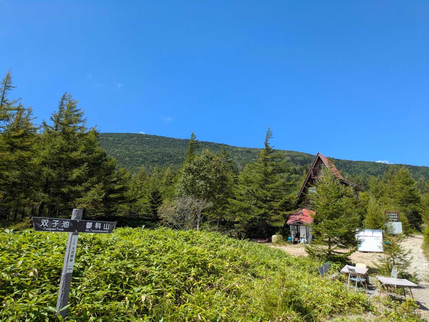 こっち側は青空✨
反対側は☁️☁️☁️です。
