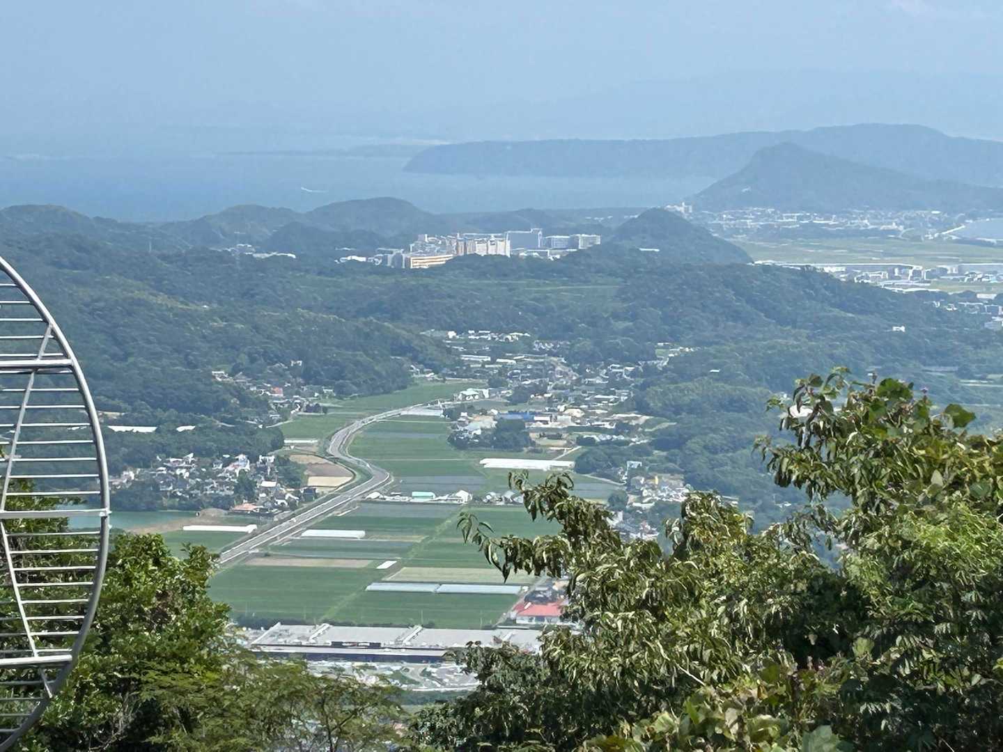 第１展望所からの眺め
ベンチもある