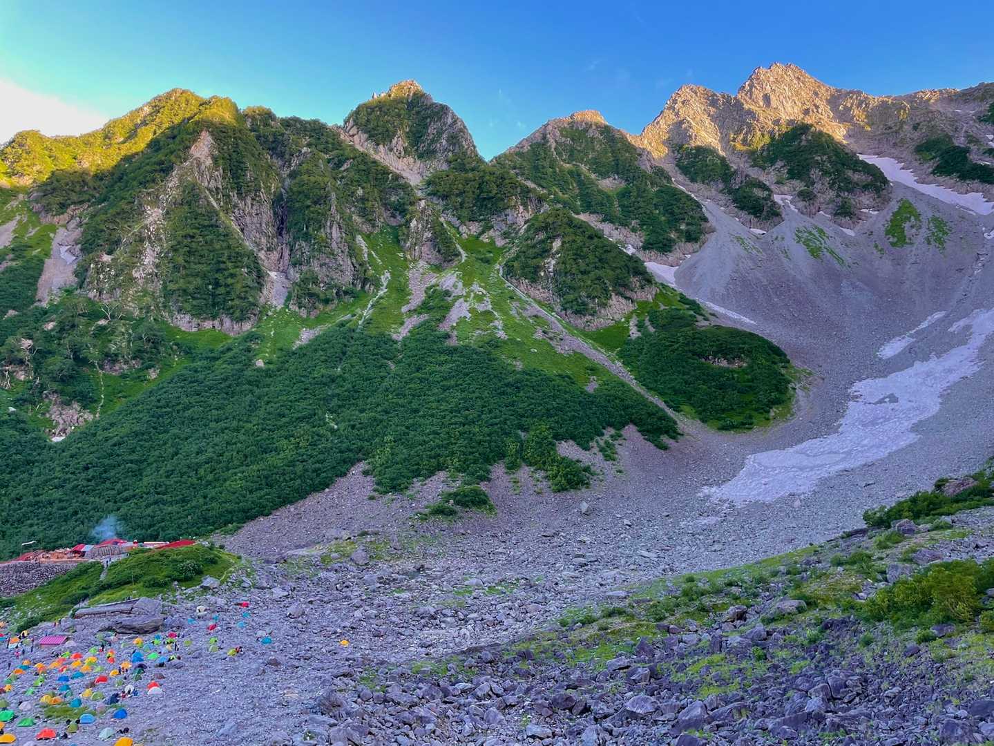 北穂高岳 往復コースの写真