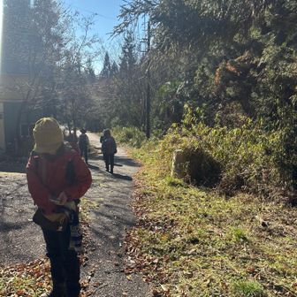 さぁ〜何処に、ランチ？で、話盛り上がり中🍽️