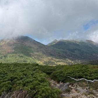 本日2度目の小岳山頂から