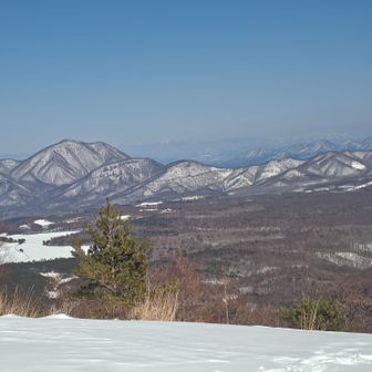 浅間山・黒斑山・篭ノ登山 左に浅間隠山、右奥に榛名山