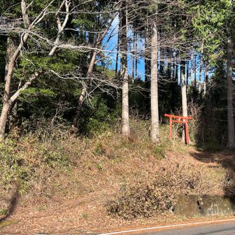 後場山ノ神の鳥居⛩️があります。
戸屋山，見張山の入り口