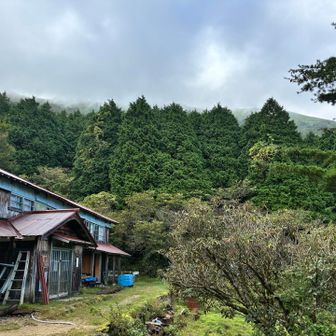 サンチョ方面はガスと晴れ間が行き来