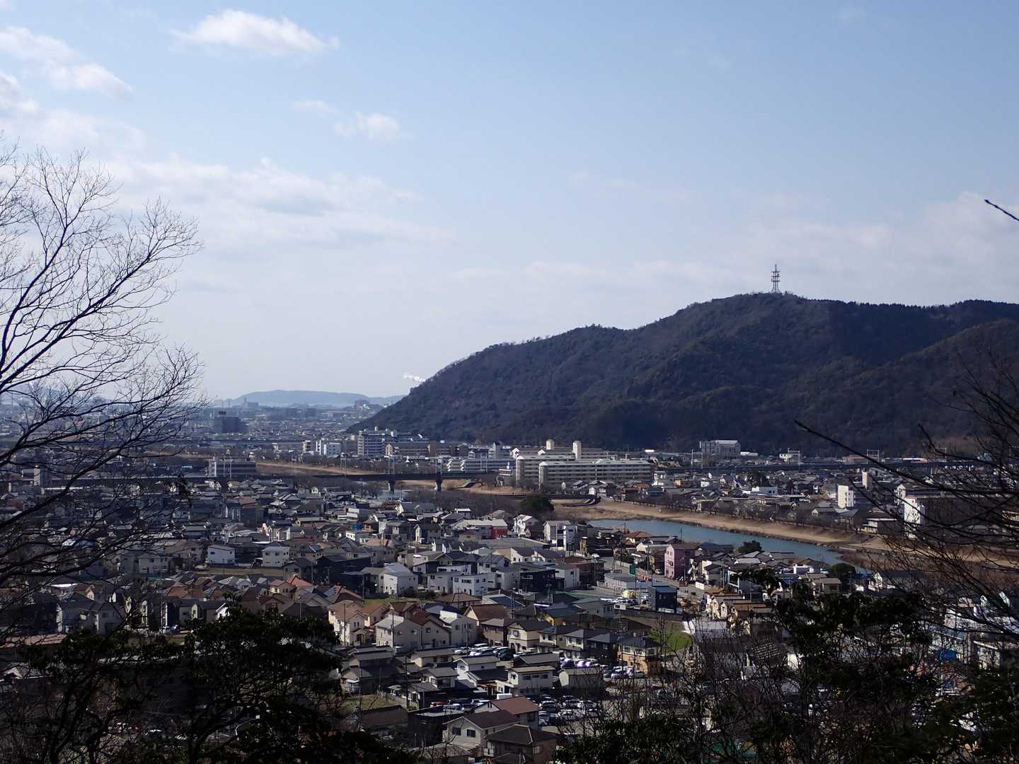 少し登って、京見山方面