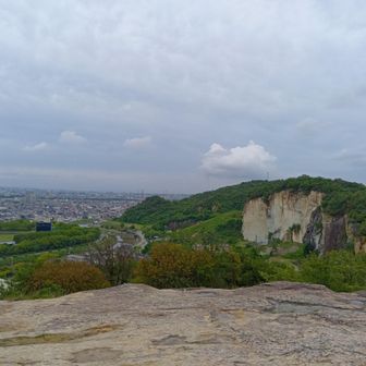 山頂からの風景
竜山石採石遺跡
