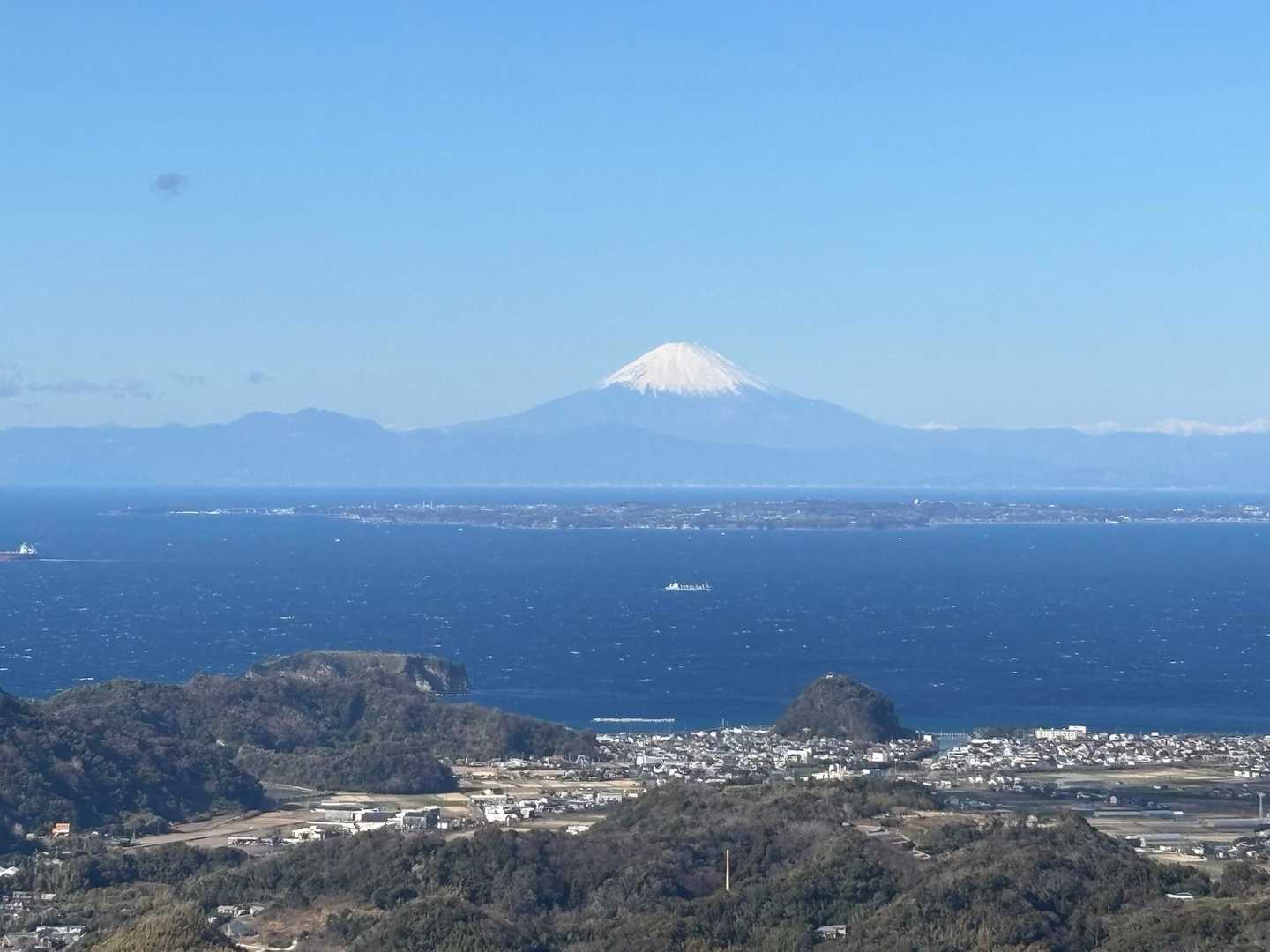 昨日登った大楠山も見えました⛰️
