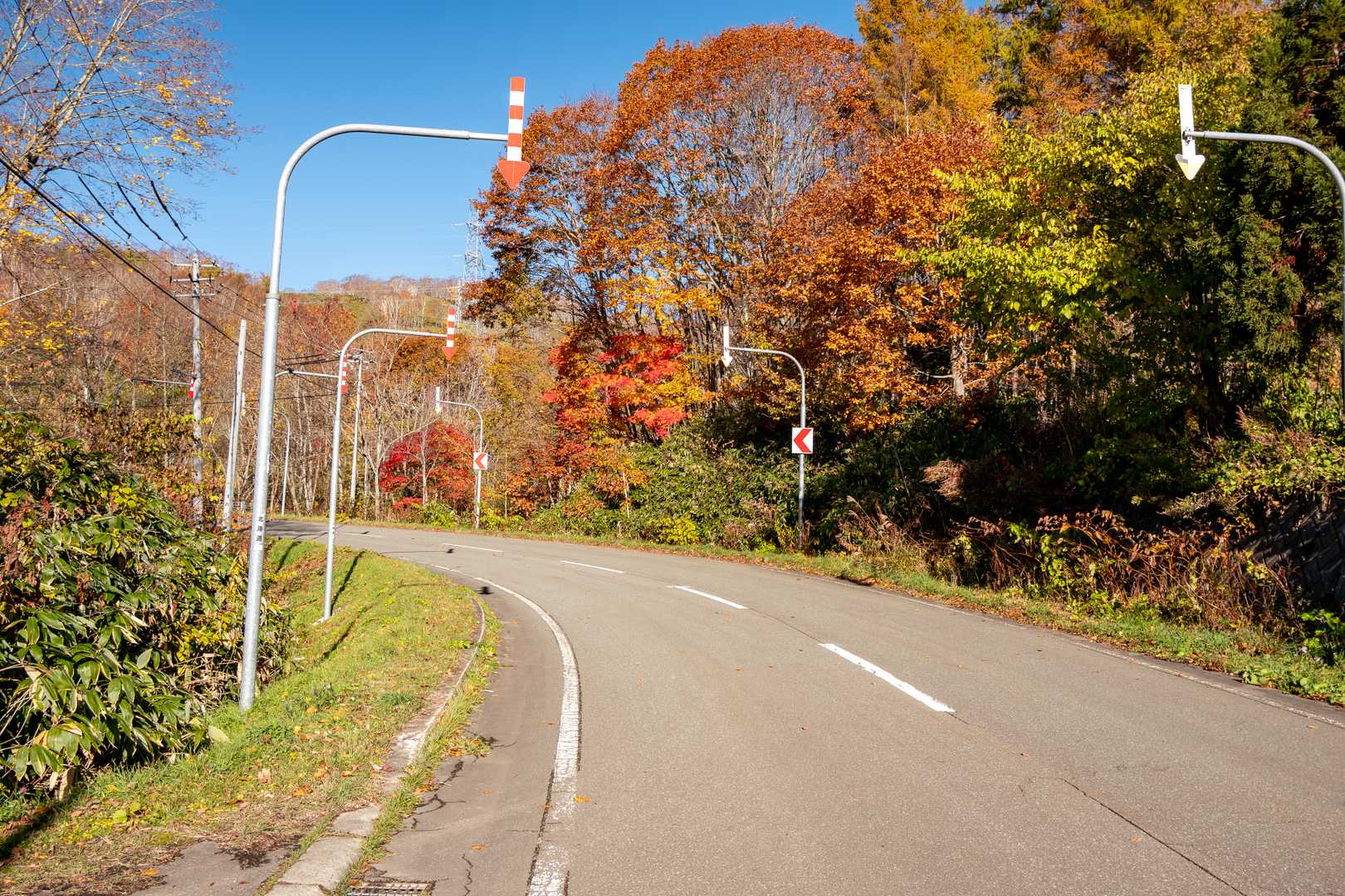 山麓はまだ紅葉が残っている