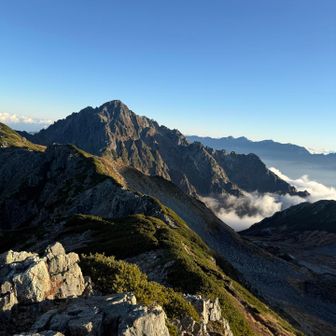 剣御前山からの劒岳⛰️