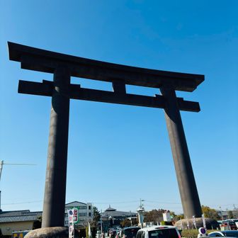 お昼ごはんてのべたかだやに向かいます♪
真下で見るとほんま大きい⛩️✨
