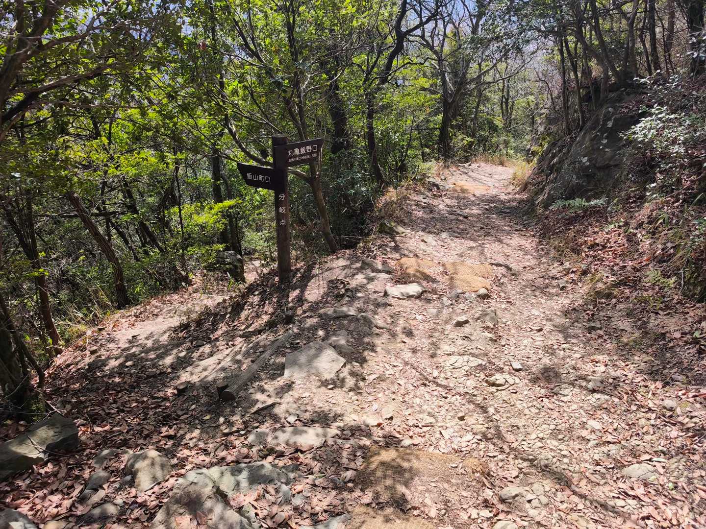 飯山町口との分岐点