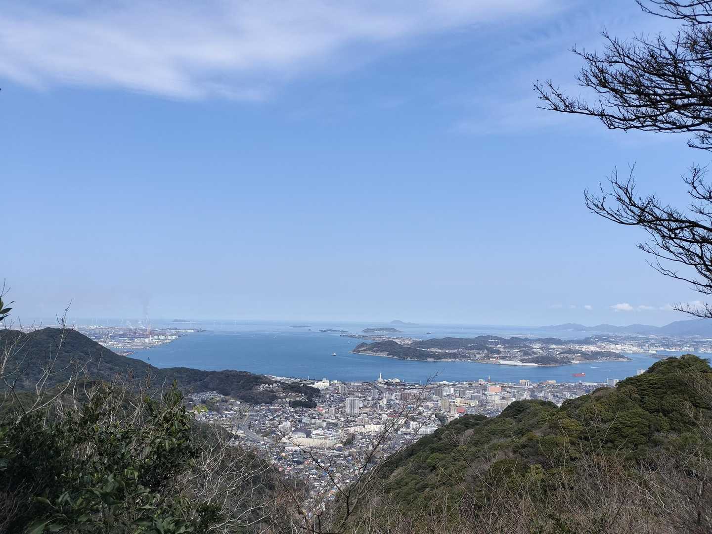 縦走路からの眺めです😄