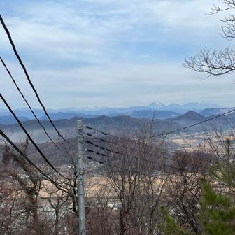 山頂からの展望、日光連山方面⛰️