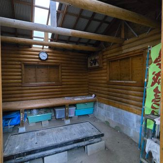 おっと～🤩鍵も空いてた♪防寒対策してたら、泊まれたね。