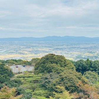 高良山山頂からの久留米市街。