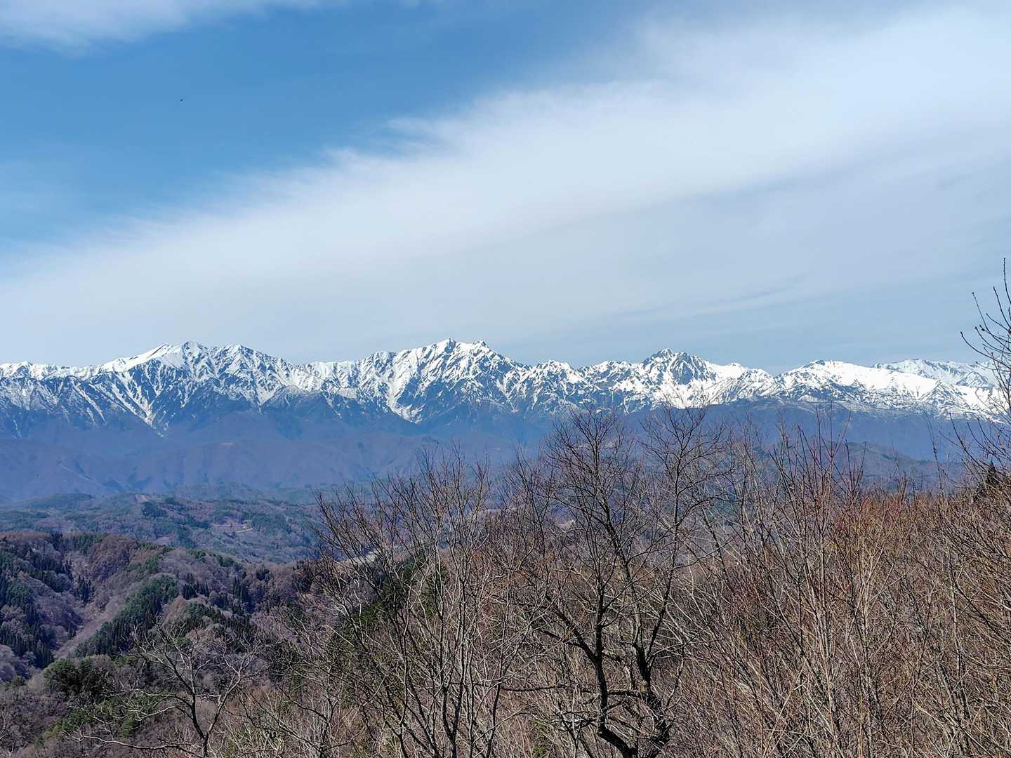 鹿島槍を中央に😘