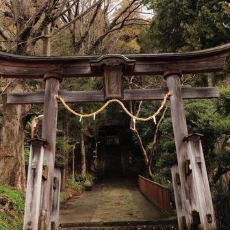 上に與瀬神社さんがあり