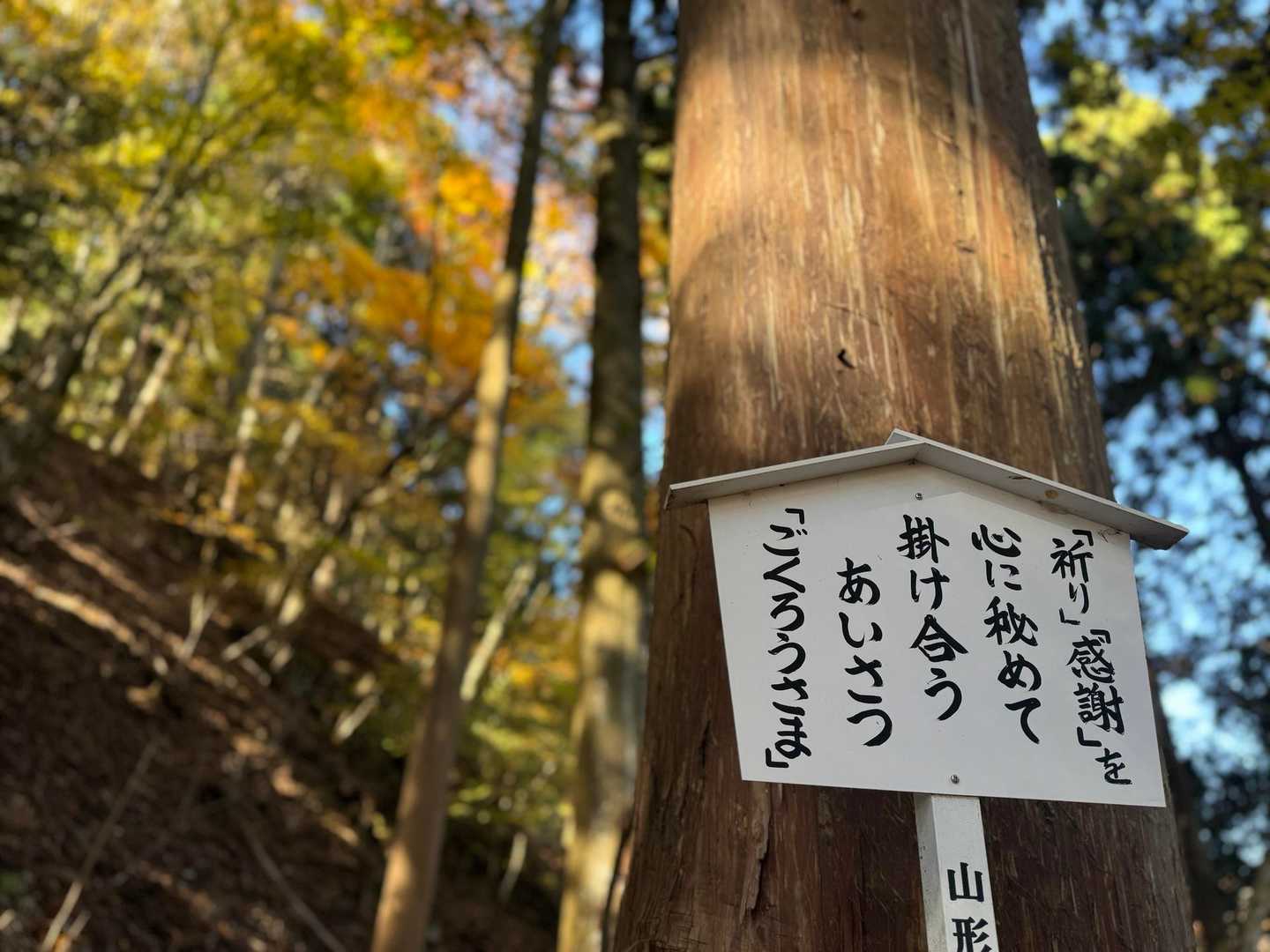すれ違いの時、「お疲れ様です」や「ご苦労様」と声かけられた、登山もお勤めのひとつなのね
