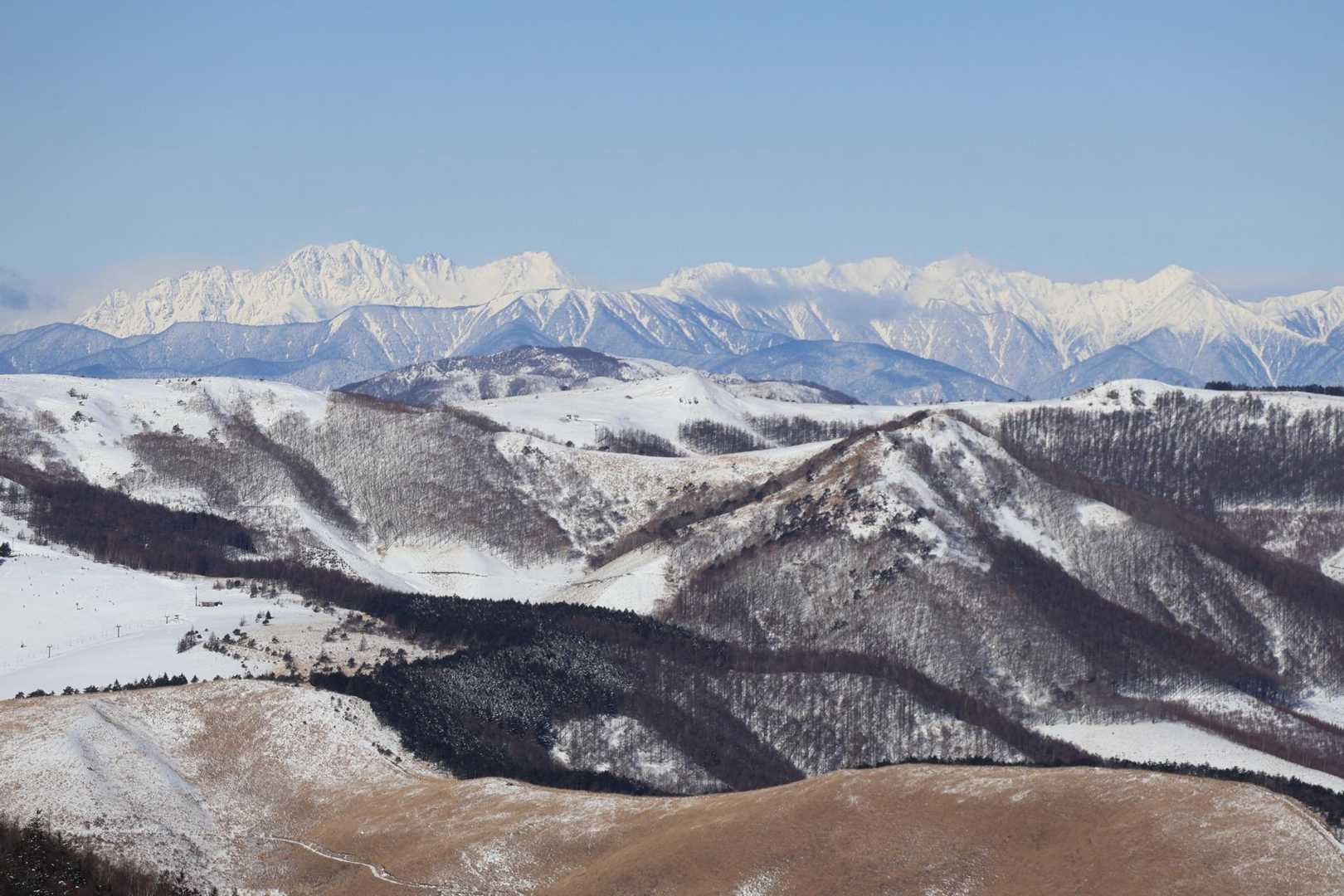 アルプスが綺麗に見えました🤩
シベリアンハスキーみたいな手前の山々な感じも好き❤️