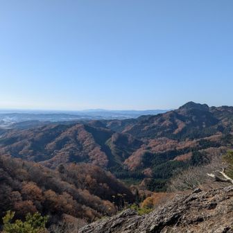 大岩展望台から南西を望む
古賀志山の紅葉が最高！