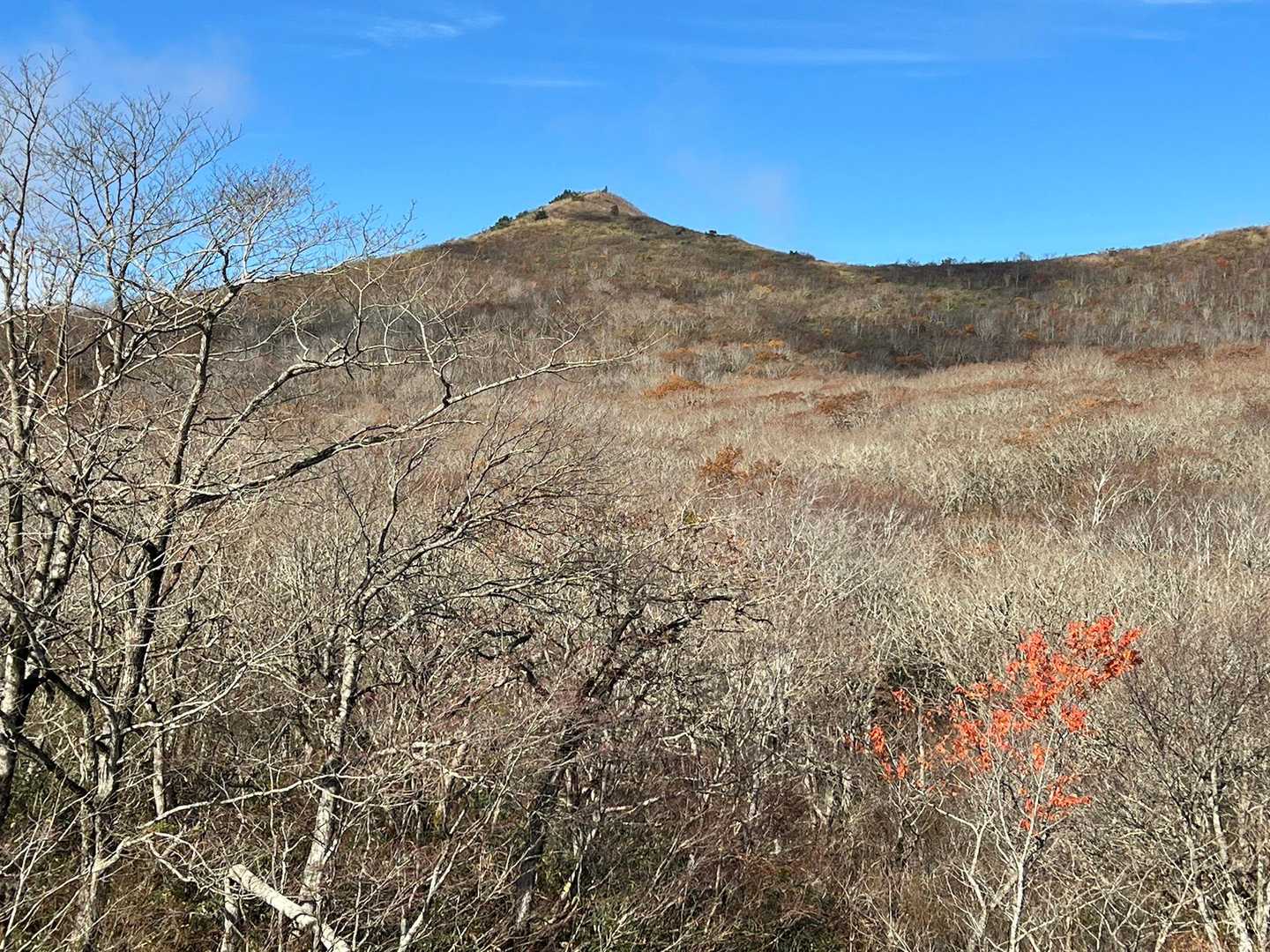 あの山が雄国山かなー⛰️🤎😆