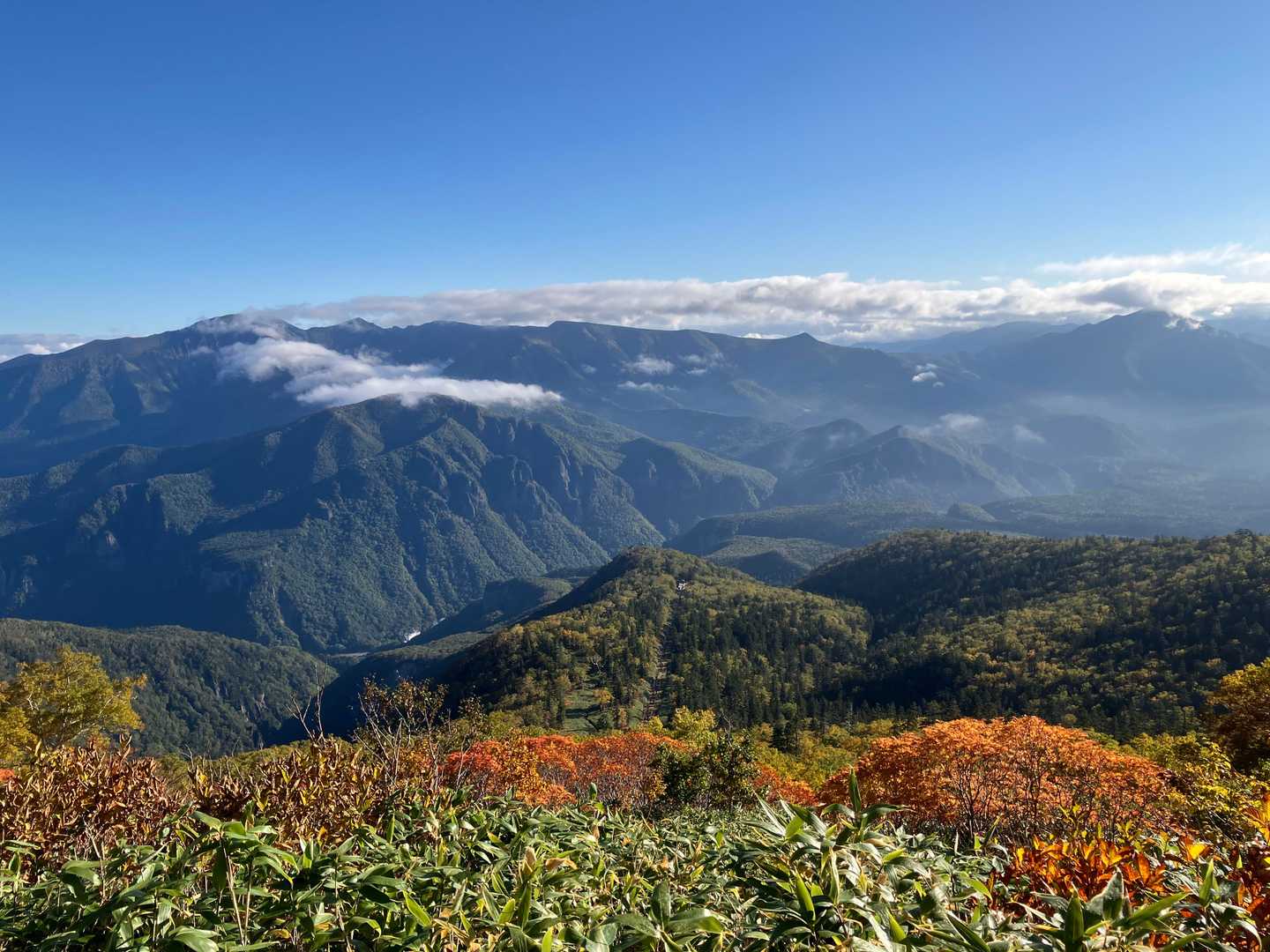 赤岳登山口-第一花園-赤岳-北海岳-黒岳-七合目リフト駅 縦走コースの写真