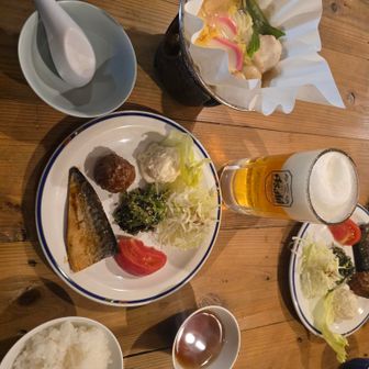 天狗山荘の夕食