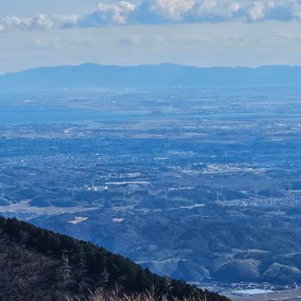 朝熊山から朝日が上がる