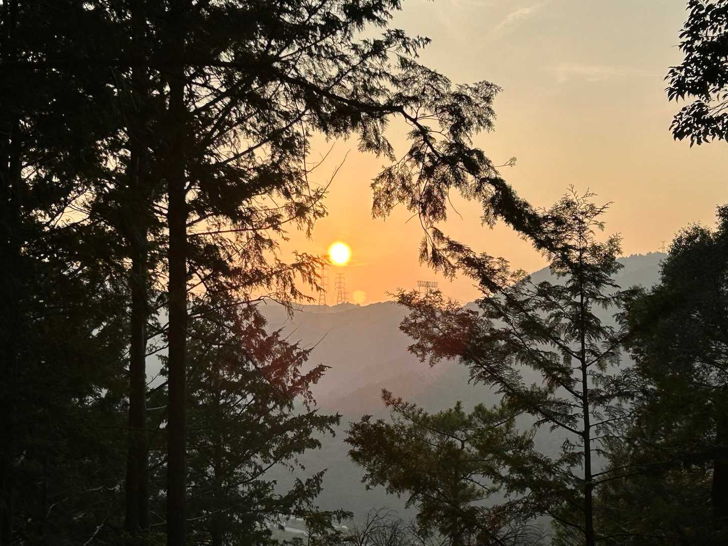 キレイな夕日☀️明日も晴れるかな？