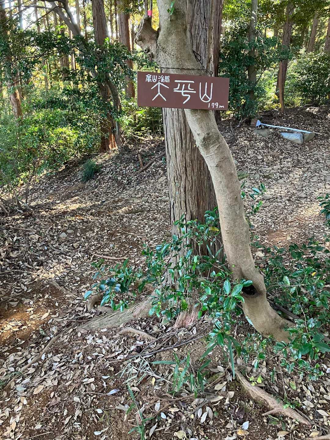 与謝野晶子「比企の渓」歌碑-大平山-大平山登山口 周回コースの写真