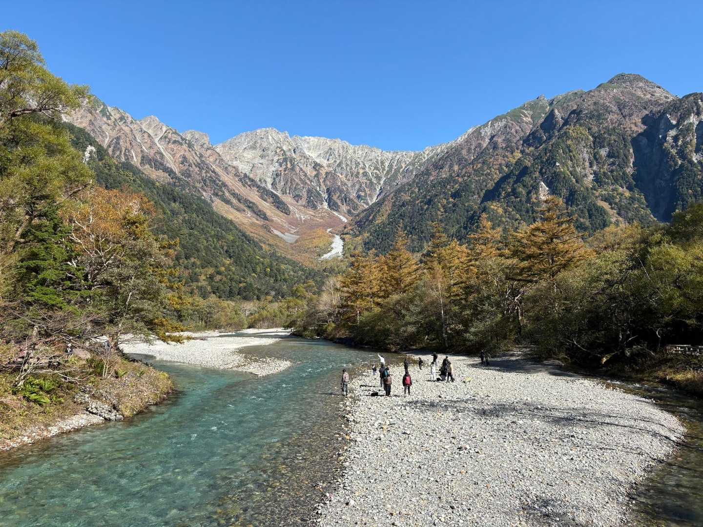 雲一つない穂高連峰が目の前に✨🏔️✨