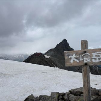 大喰岳も山頂以外は登山道に雪がありません。