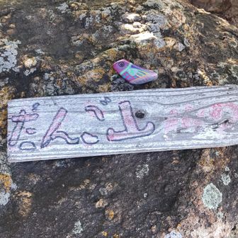 だんご山ピーク📍手作りプレート😀